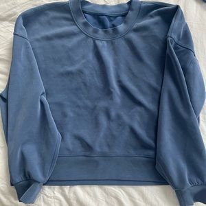 Lululemon softstreme perfectly oversized cropped crew sweatshirt